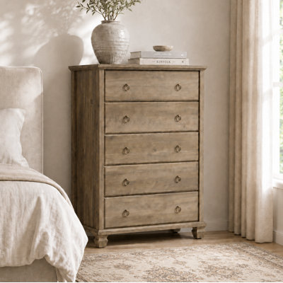 Commode haute 5 tiroirs 31,2 po Weston