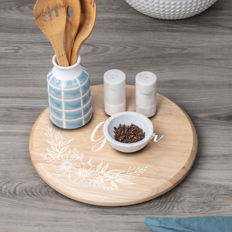 Wood Pizza Serving Dish