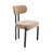 Modern Dining Table Set, 71’’Rectangular Double Pedestal Dining Table, Upholstered Seat Dining Chair With Metal Frame For Kitchen/Dining Room/Restaurant-170591030-170591027-170591025