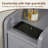 Gray Bathroom Cabinet, 2 Drawers, With Casters