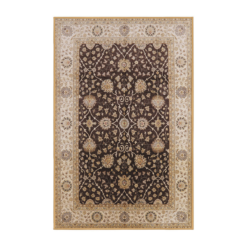 Tapis oriental brun Styr, Tapis de couloir 2 pi x 5 pi