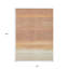 Tapis intérieur lavable rayé 10 pi x 14 pi saumon
