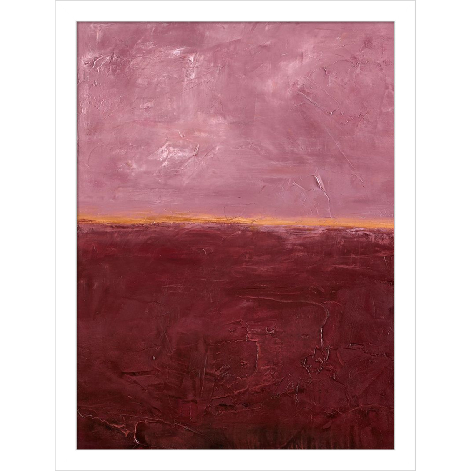 Edge Rose Print by Design Fabrikken, White, 17" H x 13" W