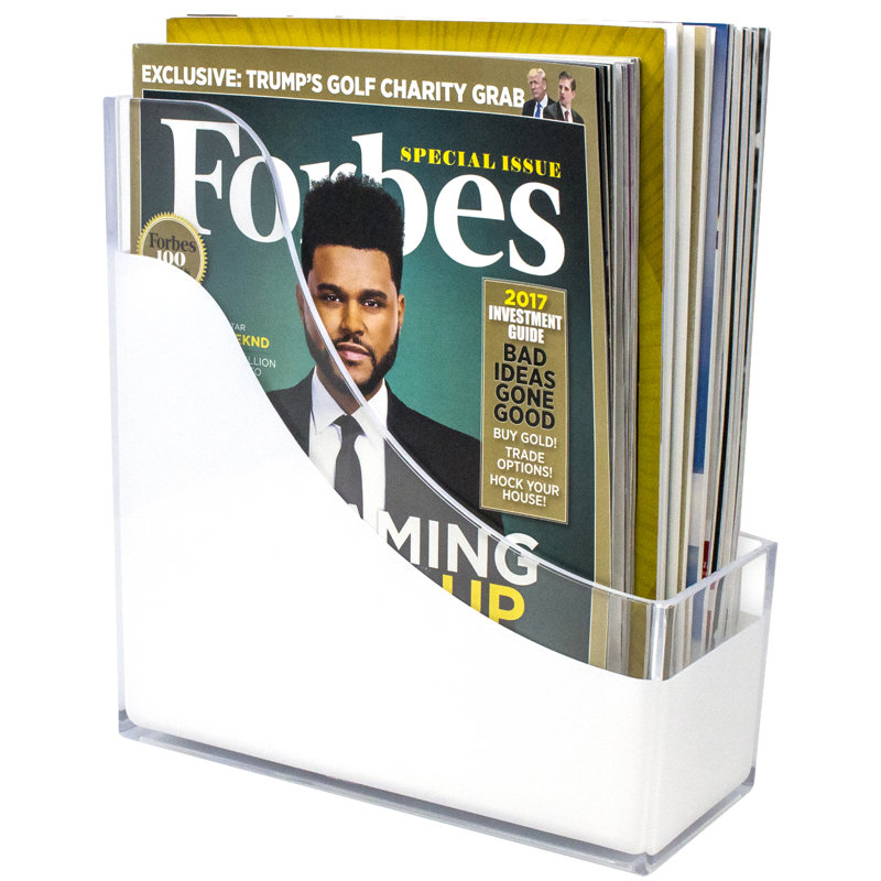 Sorbus Clear Acrylic Desk Organizer and Magazine Holder