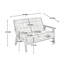 Petit canapé moderne, causeuse rembourrée, causeuse confortable-277993822