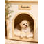 Table d'appoint pour animaux de compagnie | Mobilier de niche pour chien en bois massif