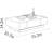 Black walnut rectangular drawer end table