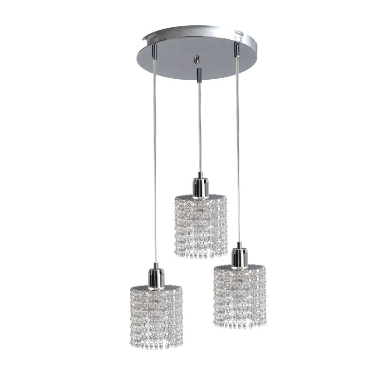 Pugh 3 - Light Silver Cylinder Pendant
