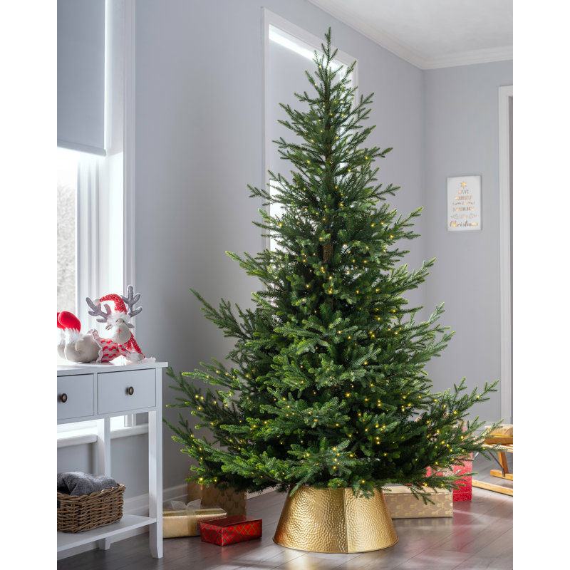 6.99' H Lighted Artificial Fir Christmas Tree