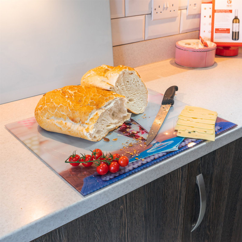 Tempered Glass Worktop Saver Chopping Board