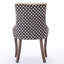 Collection de 2 chaises de salle à manger, tissu épaissi, base en bois massif, ornements en bronze, beige et agréable, 2 chaises d'appoint Sw2207bg Ultra, pieds en tissu épais, détails, motif, zone agréable,