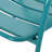 Teal Iron Chair: Backyard Relaxation Retreat, 23.87 In. Depth, 26.2 Width, 25.41 Height, 14.18 Lb Outdoor Joy, D, W, H, Wt