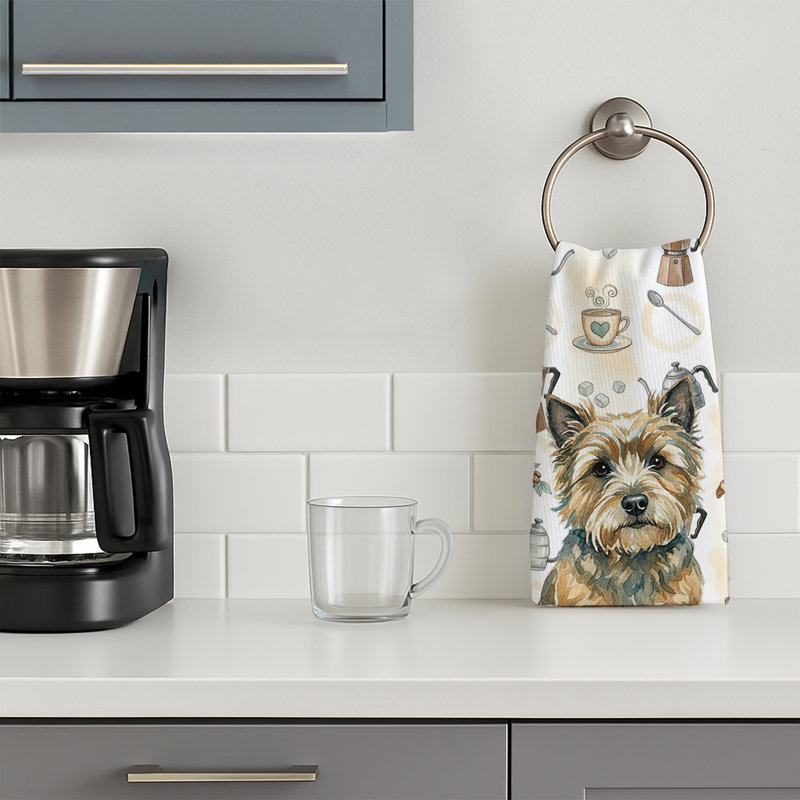 Serviette de cuisine Coffee Bar, Cairn terrier