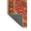 Tapis oriental oriental orange / rouge / brun 5 pi x 8 pi fabriqué à la machine