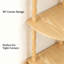 Bibliothèque d'angle, tablette d'angle à 5 niveaux, support à plantes moderne avec rangement pour chambre, salle de bain, cuisine, salon-231421504