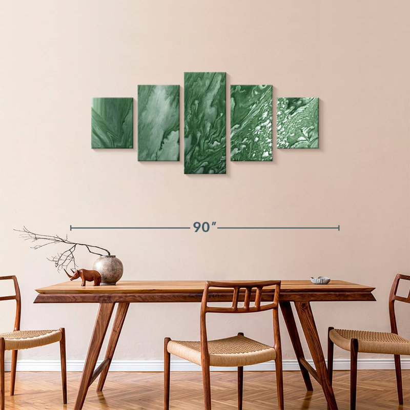 Marbled Malachite I, 34" H x 74" W