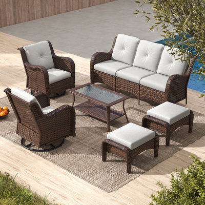 Royace 7 - Person Outdoor Seating Group with Cushions