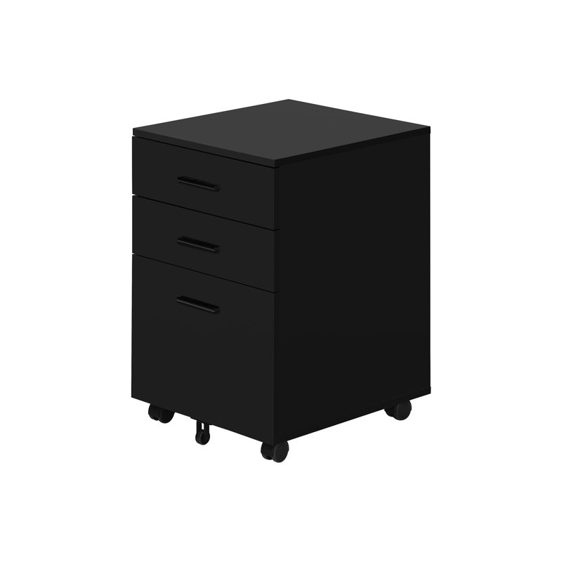 Compartiment à dossiers contemporain avec stratifié noir pour porte-documents