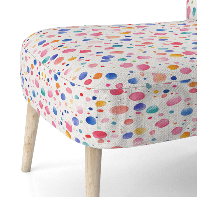 Chaise d'appoint rembourrée Girl, Chaise d'appoint sans accoudoirs