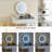 Dressing Table With LED Lights Glass Top Dressing Table With Extendable Side Table 5 Drawers Dressing Table With Mirror And Stool For Bedroom