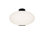 Illusion 22" Dimmable LED Flush Mount Light With Etched Opal Glass Shade and Built In Color Temperature Switch (2700K/3000K/3500K)