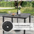 Burlington 5-piece Padded Textilene Patio Dining Set With Umbrella Hole, Swivel Design-128536689-128536690-128738653
