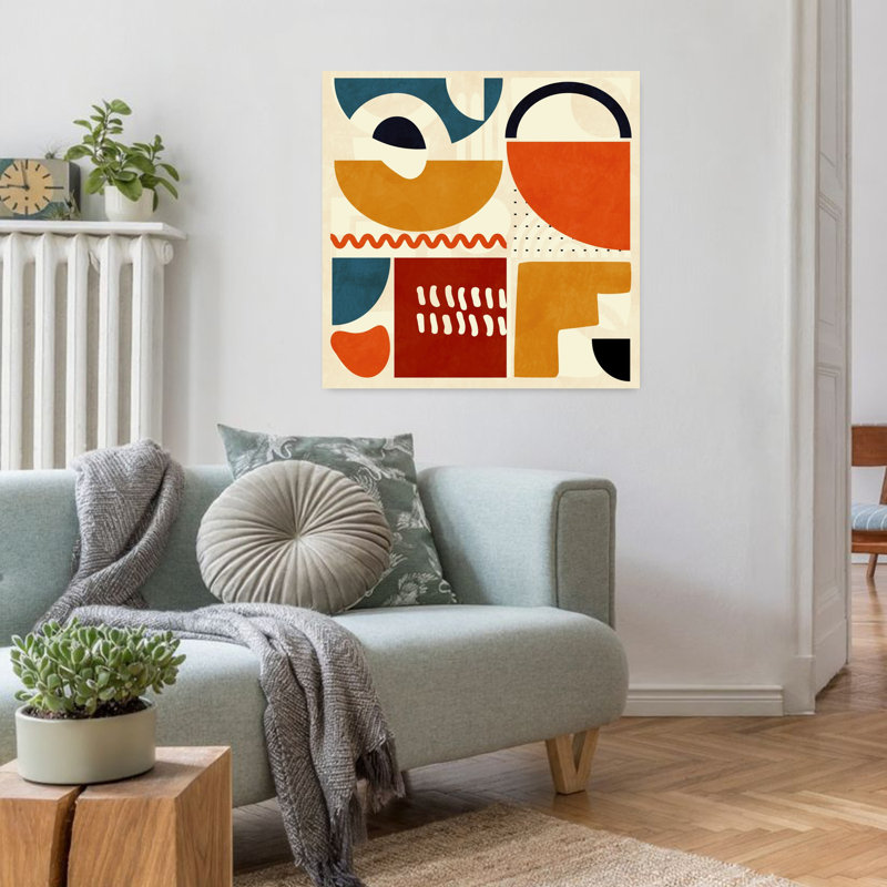 Art contemporain, art contemporain abstrait, H 32 po x l 32 po