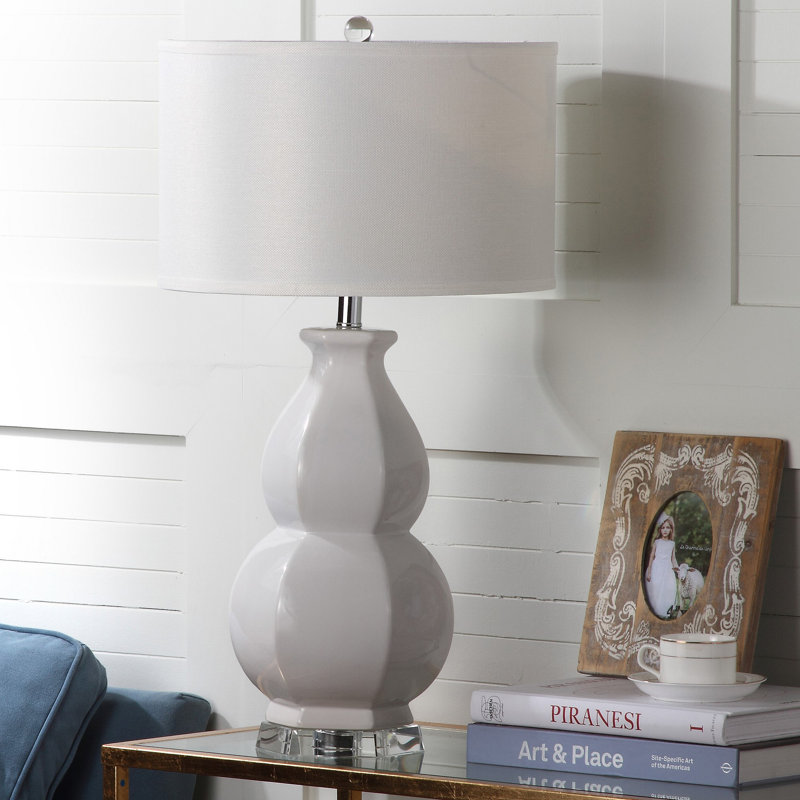 Aiza Ceramic Table Lamp, White