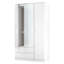 Biernat Triple Mirror Wardrobe with 2 Drawers