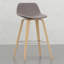 2 Pieces Indoor Bar Stools With Wood Legs, Modern Barstool For Home-385182852