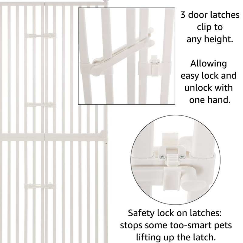 Kravitz Pressure Mounted Pet Gate With Door