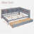 Wooden Daybed With 2 Drawers, Storage Shelf And Usb Charging Ports-185434675