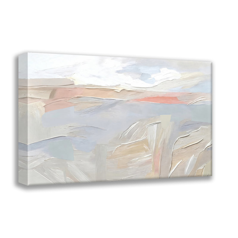 Abstrait-paysage-7, estampe numérique sur toile tendue avec châssis, H 20 po x l 24 po