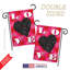 Double Sided 18.5'' H x 13'' W Polyester Valentine's Day Flag Set