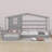 Solid Bed L Structure With Fence And Slatted Frame