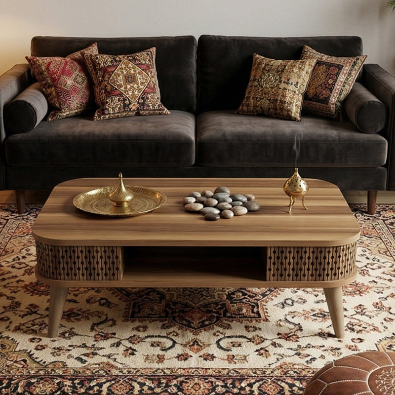Calliope Coffee Table with Open Shelving