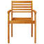 6 - Person Acacia Wood Patio Dining Set with Rectangular Table