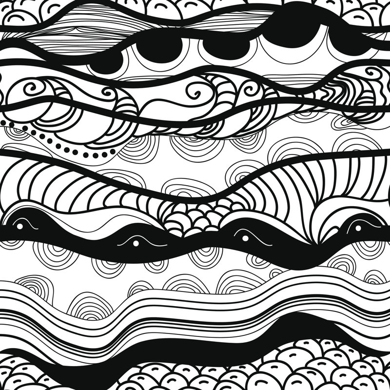 Wave - Wrapped Canvas Print, 30cm H x 30cm W x 3.8cm D