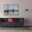 «Pirtleville Ships Riding on the Serine at Roue» par Claude Monet - reproduction d'art sur toile tendue-87903271