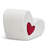 Toddler Chair,Comfy Cuddly Kids Chair with Heart-shaped Novel Design Pillow,Children's Chairs Toddler Furniture for Girls & Boys,White