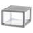 Stackable Storage Bin W/ Drawer, Gray