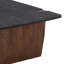 Trinh Solid Acacia Wood Coffee Table, Black