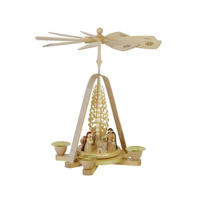 Pyramid Nativity Scene Wood Finish
