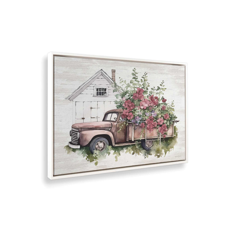 Reproduction d'art Posie, Framed Canvas, 32 W x 24 H, Blanc