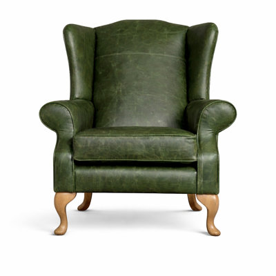 Upholstered Leather Armchair