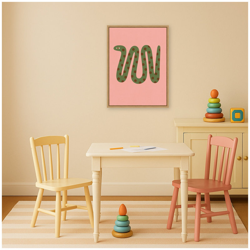 «Snake» par Laura Moss, reproduction d'art sur toile encadrée