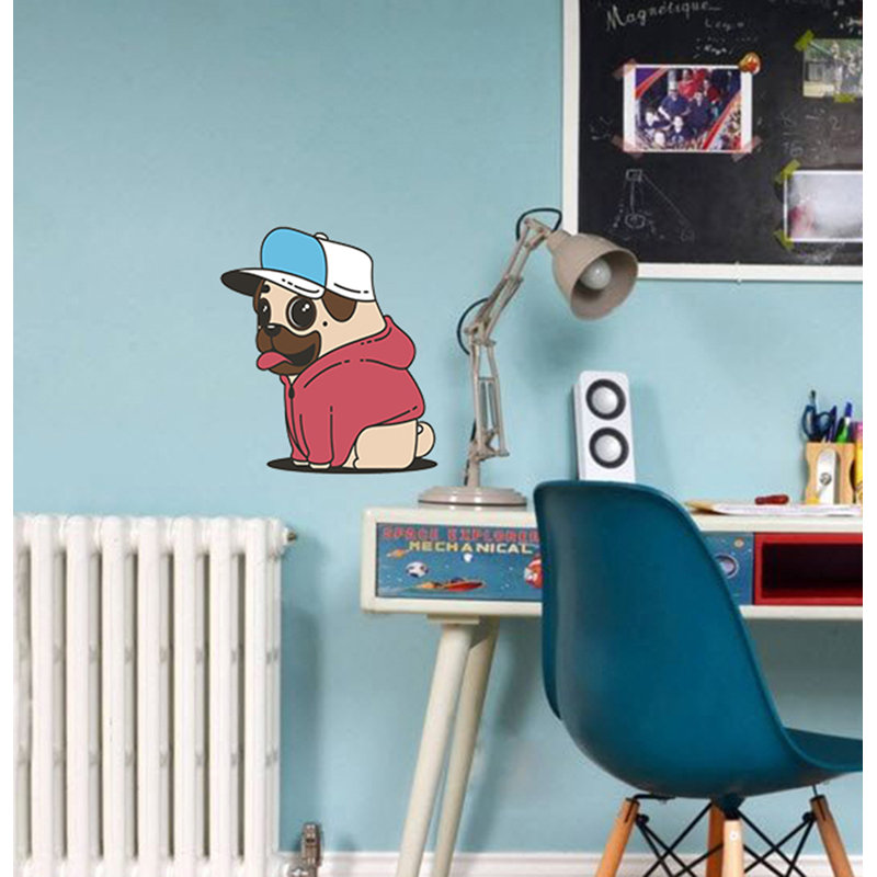 Adhésif décoratif carlin, H 20 po x l 22 po