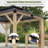 13 Ft. W x 11 Ft. D Solid Wood Patio Gazebo