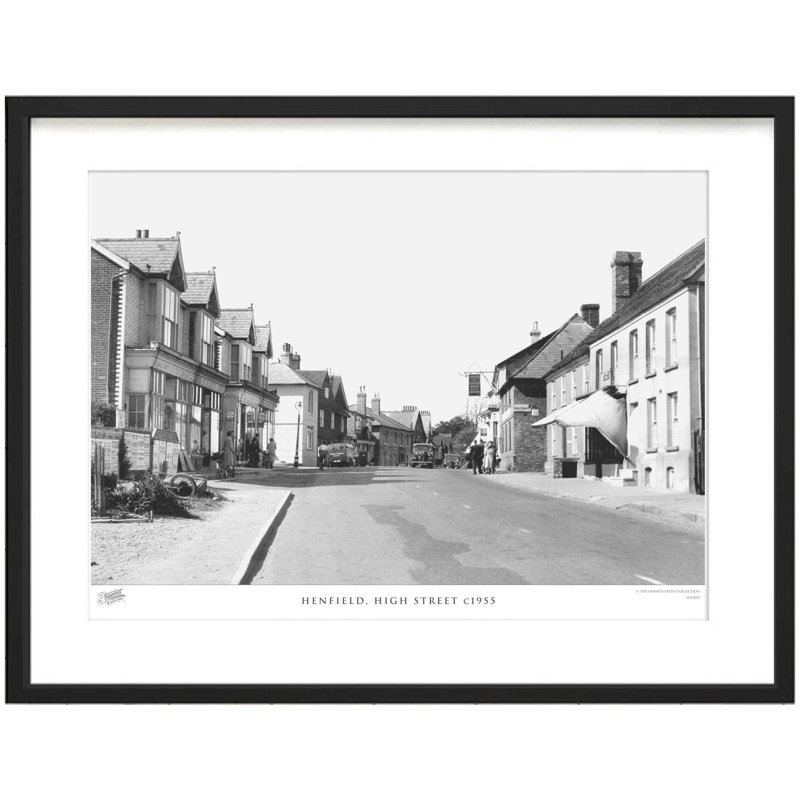 Henfield, High Street C1955 by Francis Frith - Single Picture Frame Print, 28cm H x 36cm W x 2.3cm D