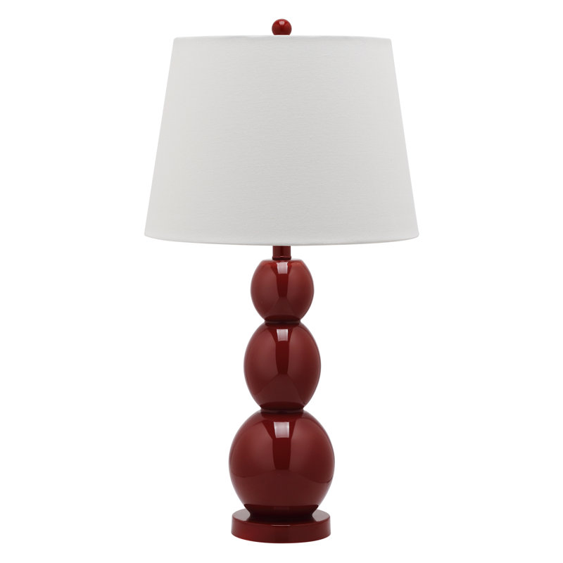 Ensemble de lampes de table 26,5 po Dearis, Rouge chinois